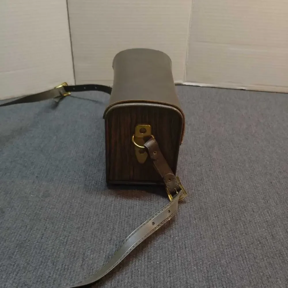 Vintage Kodak Instamatic 104 Camera Case Brown Leather Shoulder Bag